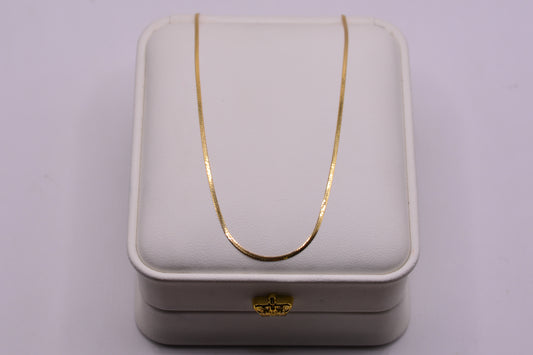 Cadena EGIPCIA / 1.18 Gr / 45 Cm / 1 mm / Oro amarillo 18k / It