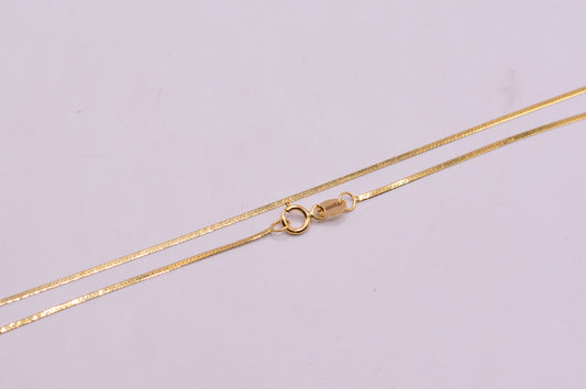 Cadena Egipcia / 1.50 Gr / 45 Cm / 1.19 mm / Oro amarillo 18k / It
