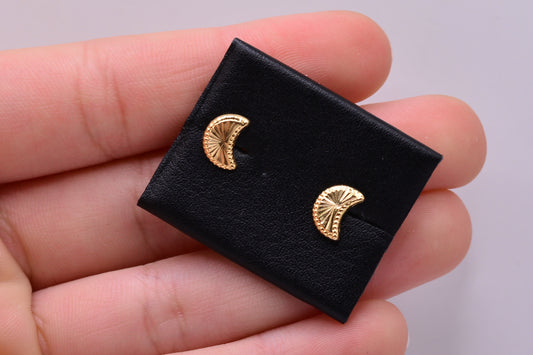 Topos media luna / 0,63 Gr / Oro amarillo 18k