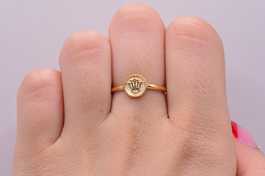 Anillo Rx / 1.14 Gr / Talla 7 1/2 / Oro amarillo 18k