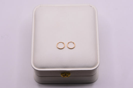 Candonga Imperdibles / 0.51 Gr / 1.2 Cm / Oro amarillo 18k