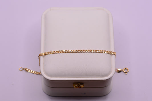 Pulso Cubano / 1.87 Gr / 18.8 Cm / 2.86 mm / Oro amarillo 18k / It
