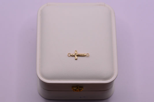 Herraje Cruz cristo / 0.35 Gr / 1.8 Cm / Oro amarillo 18k