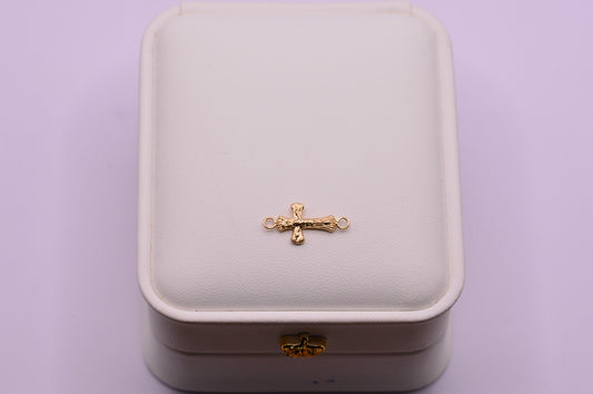 Herraje Cruz cristo entorchada / 0.38 Gr / 1.9 Cm / Oro amarillo 18k