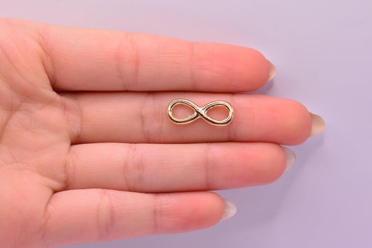 Herraje Infinito liso / 0.66 Gr / 2 Cm / Oro amarillo 18k