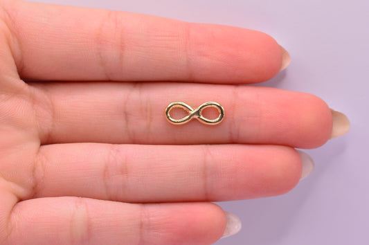 Herraje Infinito liso / 0.42 Gr / 1.5 Cm / Oro amarillo 18k