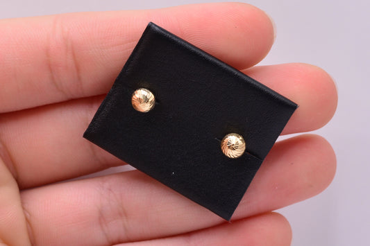 Topos Bola Diamantado / 0.60 Gr / 5 mm / Oro amarillo 18k