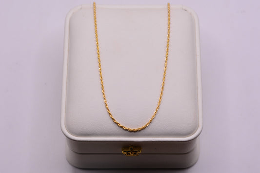 Cadena lazo / 1.07 Gr / 60 Cm / 1,16 mm / Oro amarillo 18k / It