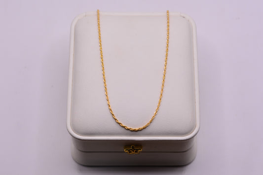 Cadena Lazo / 1.15 Gr / 50 Cm / 1.15 mm / Oro amarillo 18k