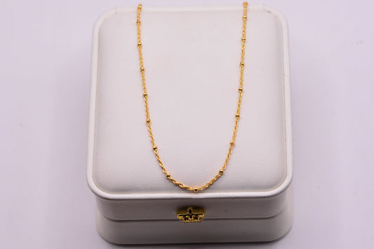 Cadena lazo especial / 1.51 Gr / 50 Cm / 1,8 mm / Oro amarillo 18k / It