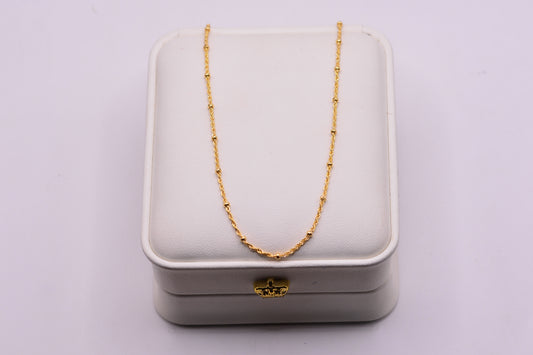 Cadena Lazo especial / 1.34 Gr / 50 Cm / 1.75 mm / Oro amarillo 18k / It