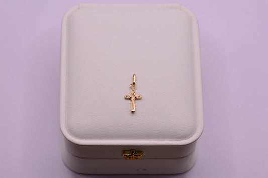 Dije Cruz cristo / 0.41 Gr / 2 Cm / Oro amarillo 18k