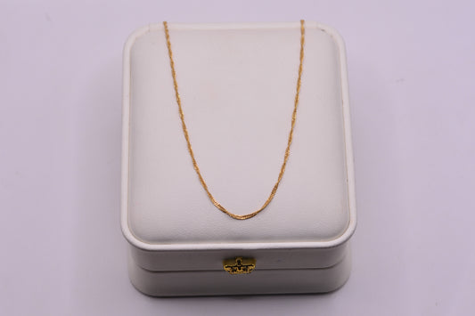 Cadena Singapur / 1.77 Gr / 45 Cm / 1.38 mm / Oro amarillo 18k / It
