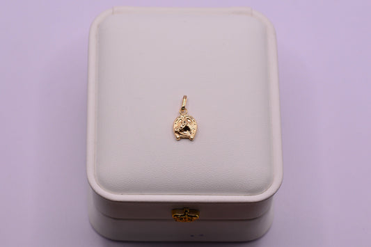 Dije Herradura caballo / 0.65 Gr / 1.1 Cm / Oro amarillo 18k