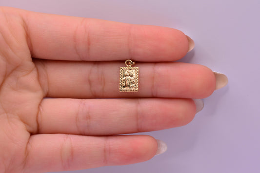 Dije Virgen del carmen / 0.61 Gr / 1.8 Cm / Oro amarillo 18k