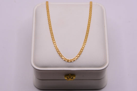 Cadena china / 7.33 Gr / 60 Cm / 2.45 mm / Oro amarillo 18k