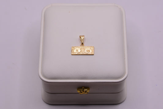 Dije Dolar / 0.91 Gr / 1.8 Cm / Oro amarillo 18k