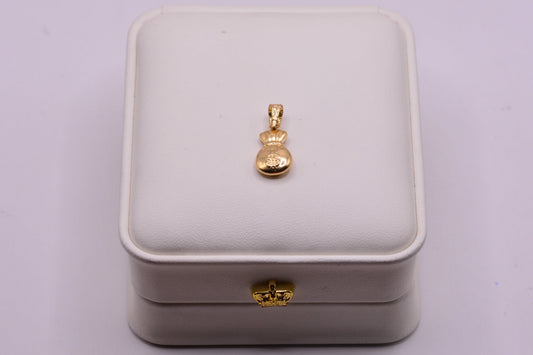 Dije BOLSA DINERO / 0.62 Gr / 2 Cm / Oro amarillo 18k