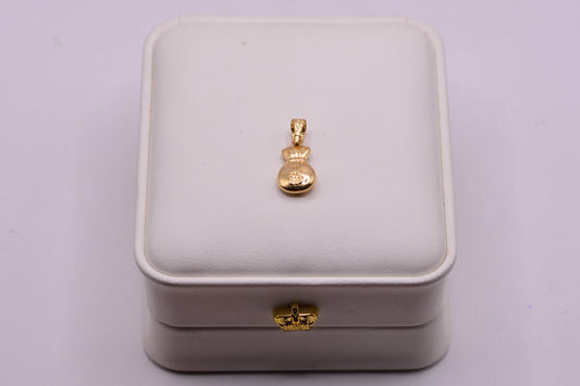 Dije Bolsa dinero / 0.64 Gr / 2 Cm / Oro amarillo 18k