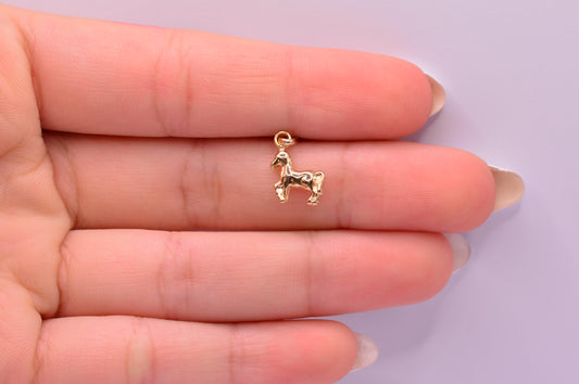Dije Caballo silueta / 0.42 Gr / 1.8 Cm / Oro amarillo 18k