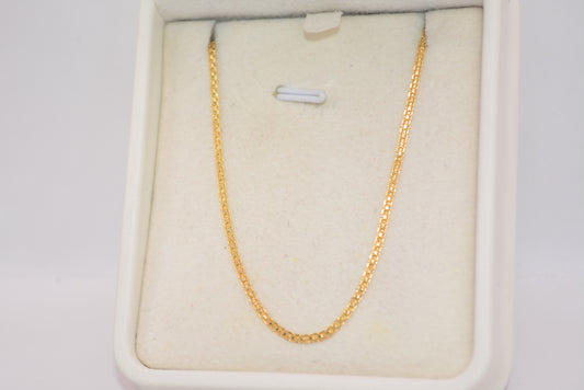 Cadena china / 2,50 Gr / 45 Cm / 1,3 mm / Oro amarillo 18k / It