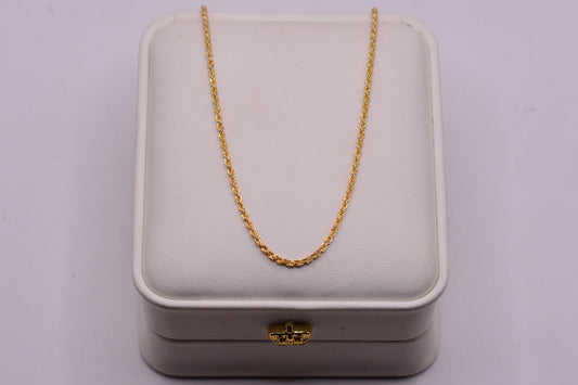 Cadena lazo / 1.52 Gr / 60 Cm / 1,35 mm / Oro amarillo 18k / It