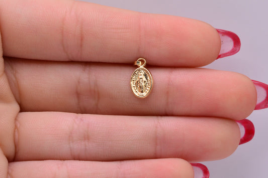 Dije Virgen Milagrosa / 0.39 Gr / 1.5 Cm / Oro amarillo 18k