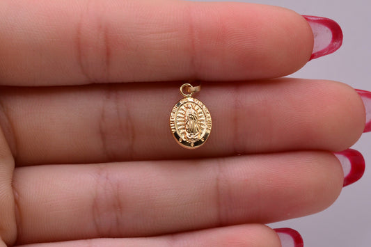Dije Virgen guadalupe / 0.48 Gr / 1.5 Cm / Oro amarillo 18k
