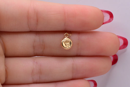 Dije RX DIAMANTADO / 0.22 Gr / 1.5 Cm / Oro amarillo 18k