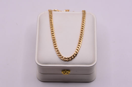 Cadena Cubana / 5.99 Gr / 50 Cm / 5.25 mm / Oro amarillo 18k / It