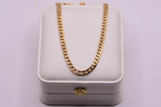 Cadena Cubana / 4.05 Gr / 45 Cm / 4,30 mm / Oro amarillo 18k / It