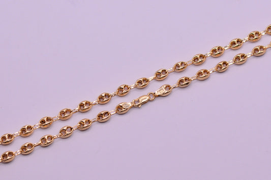 Tobillera Gc / 3.63 Gr / 25.3 Cm / 3.95 mm / Oro amarillo 18k