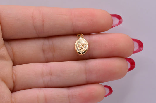 Dije San Miguel Arcangel / 0.44 Gr / 1.5 Cm / Oro amarillo 18k