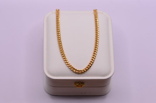 Cadena Cubana / 7.14 Gr / 50 Cm / 3.82 mm / Oro amarillo 18k / It