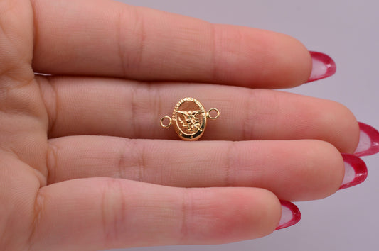 Herraje SAN MIGUEL ARCANGEL / 0.39 Gr / 1 Cm / Oro amarillo 18k