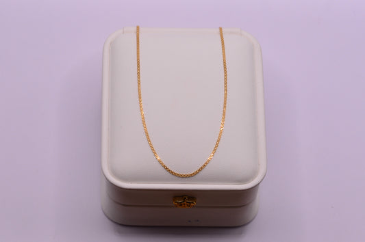 Cadena China / 2.25 Gr / 60 Cm / 1.20 mm / Oro amarillo 18k / It