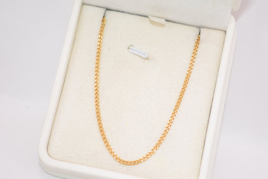 Cadena cubana / 2,44 Gr / 45 Cm / 2 mm / Oro amarillo 18k / It