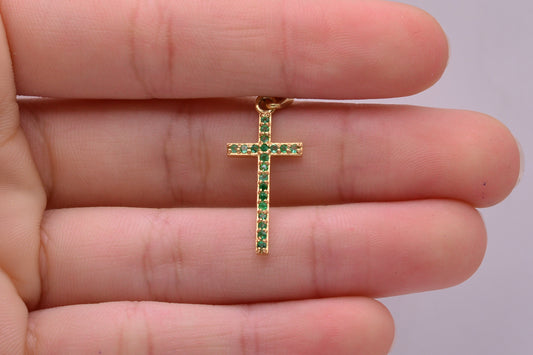 Dije Cruz barroco / 1,08 Gr / 2,5 Cm / Oro amarillo 18k