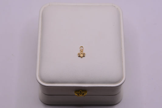 Dije ABEJA / 0.15 Gr / 1 Cm / Oro amarillo 18k