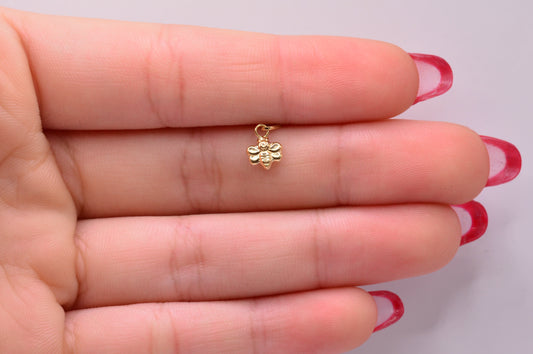 Dije ABEJA / 0.15 Gr / 1 Cm / Oro amarillo 18k