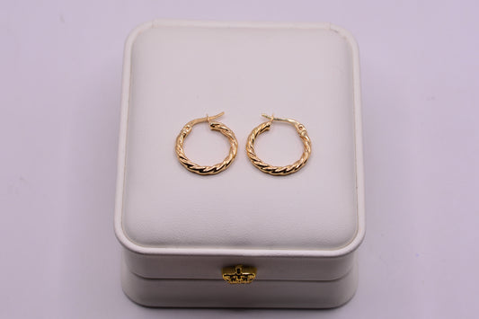 Candonga TRILLADA / 1.51 Gr / 2 Cm / Oro amarillo 18k