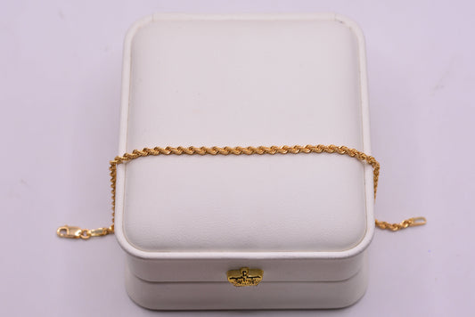Pulso Lazo / 1.47 Gr / 18 Cm / 2.07 mm / Oro amarillo 18k / It