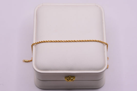 Pulso Lazo / 0.72 Gr / 17 Cm / 1.53 mm / Oro amarillo 18k / It