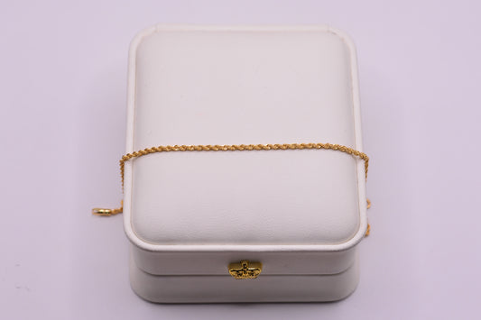Pulso Lazo / 0.68 Gr / 18 Cm / 1,15 mm / Oro amarillo 18k / It