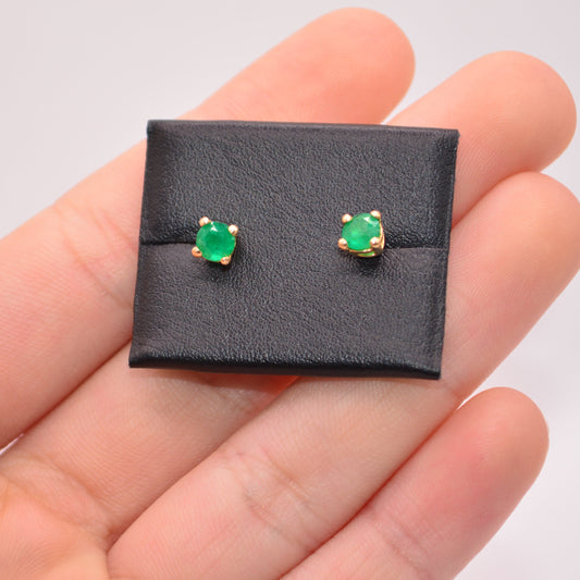 Topos Topos esmeraldas / 1,00 Gr / 4,2 mm / Oro amarillo 18k