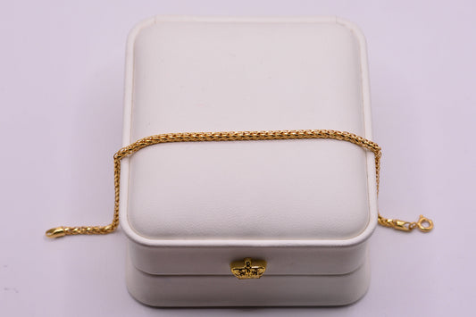 Pulso Franco / 1.82 Gr / 18 Cm / 2.18 mm / Oro amarillo 18k / It
