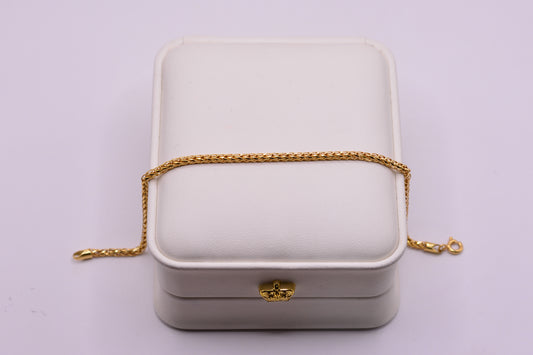 pulso Franco / 3.40 Gr / 20 Cm / 2.25 mm / Oro amarillo 18k / It