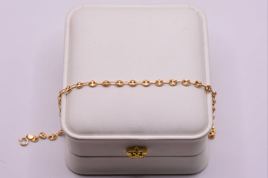 Pulso GC diamantado / 2.22 Gr / 18 Cm / 3.30 mm / Oro amarillo 18k