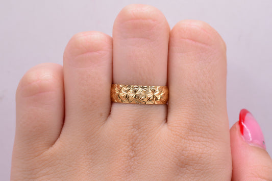 Anillo Argolla / 2.00 Gr / Talla 7 1/2 / Oro amarillo 18k