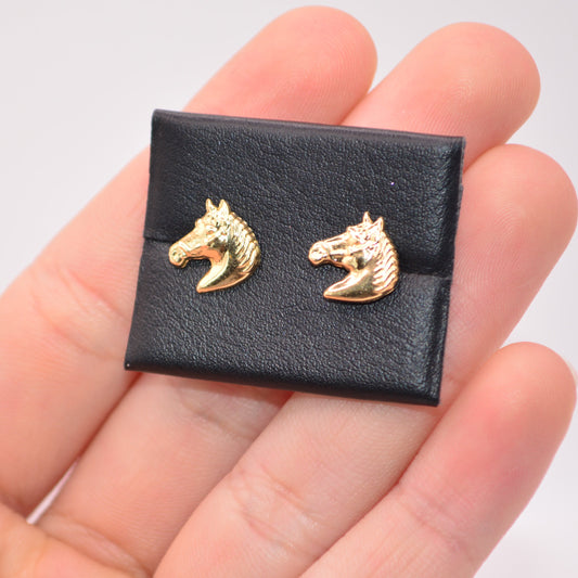 Topos Caballos / 0,82 Gr / 8 mm / Oro amarillo 18k